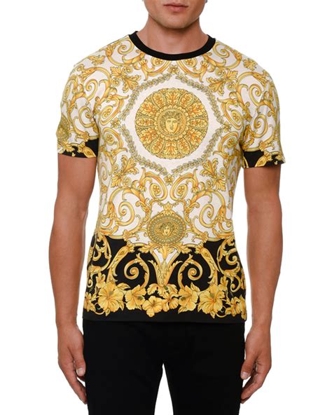 versace print tshirt|Versace graphic t shirts.